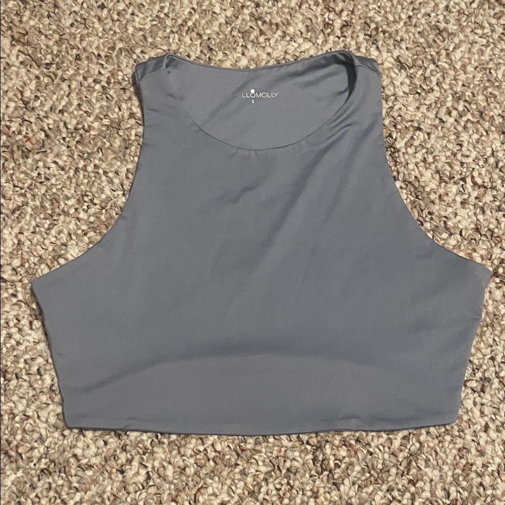Hello Molly Gray Crop Top